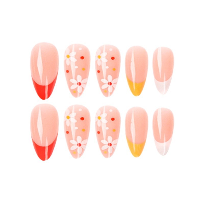 Artificial artificial nails with creative flower design Kalsten