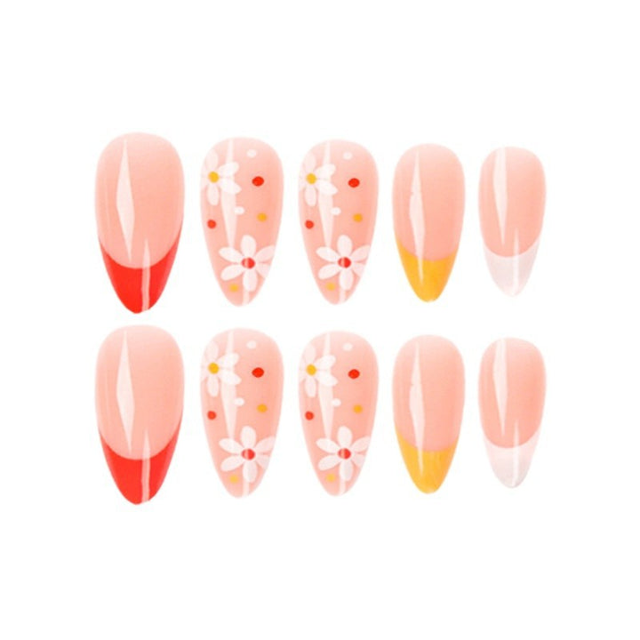 Artificial artificial nails with creative flower design Kalsten