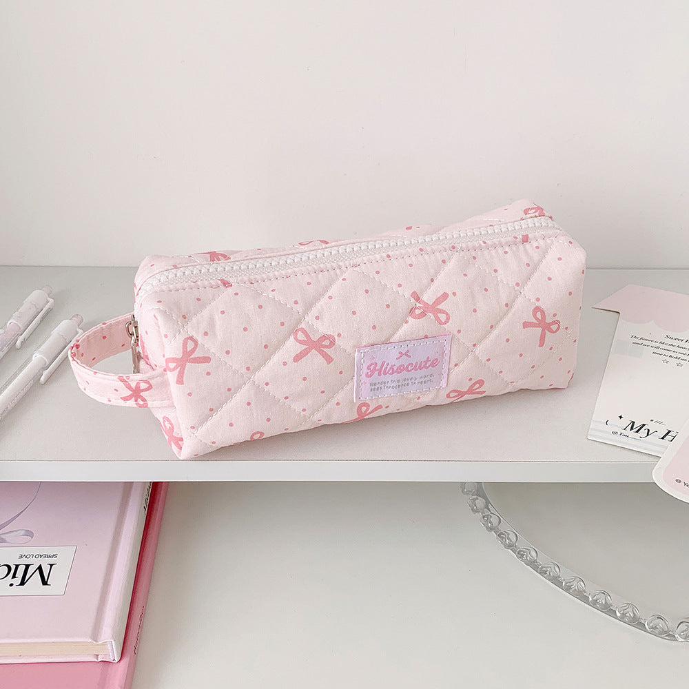 Quilted Pencil Case with Zipper Kalsten
