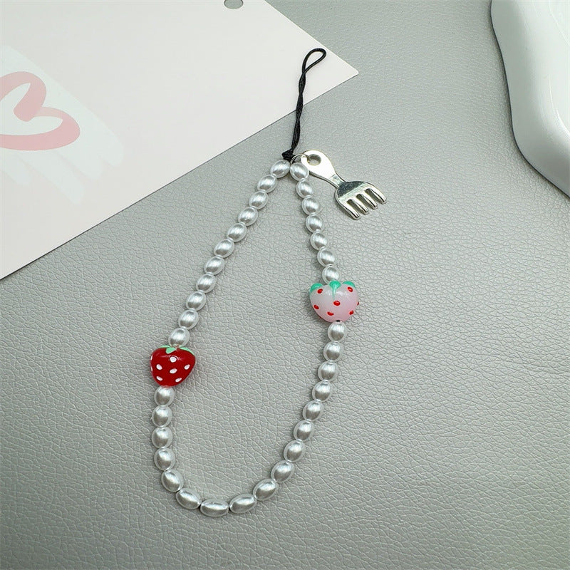 Beaded Fruit-Themed Eyewear Lanyard Kalsten