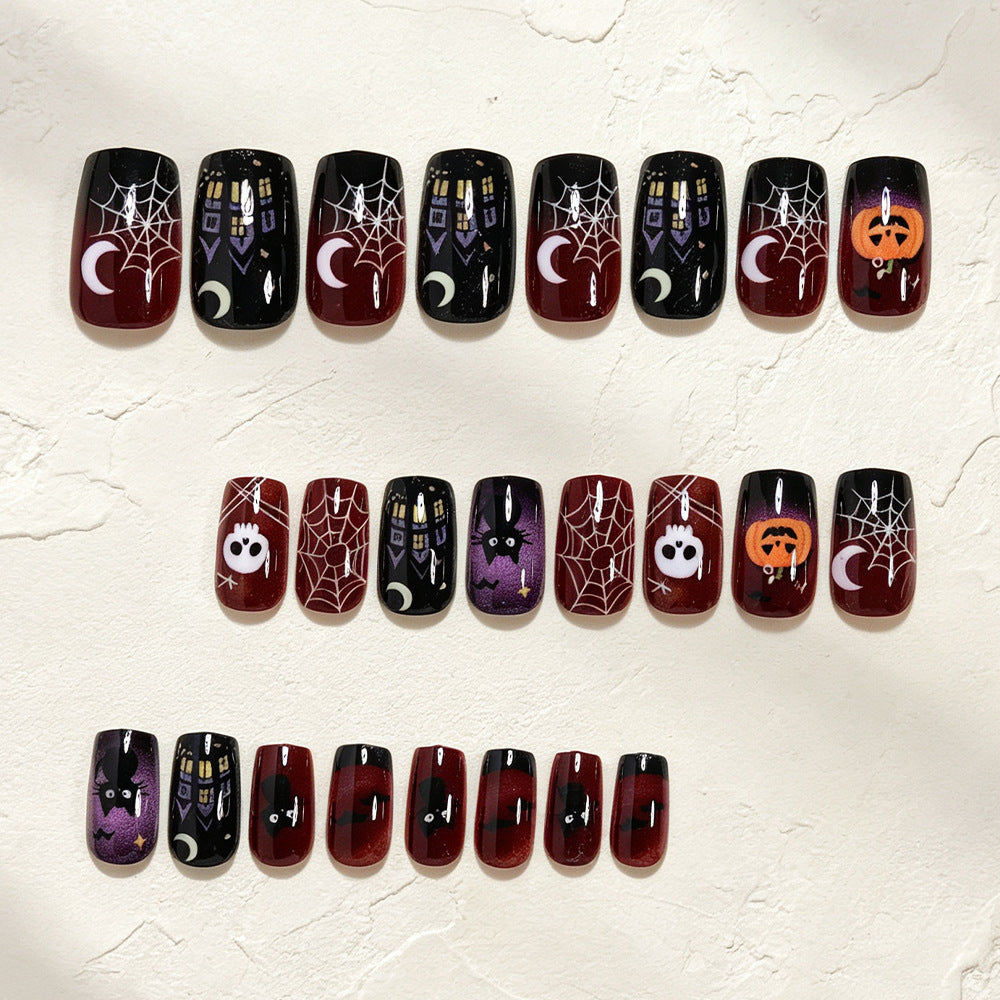 Halloween-Themed Press-On Nail Art Kalsten