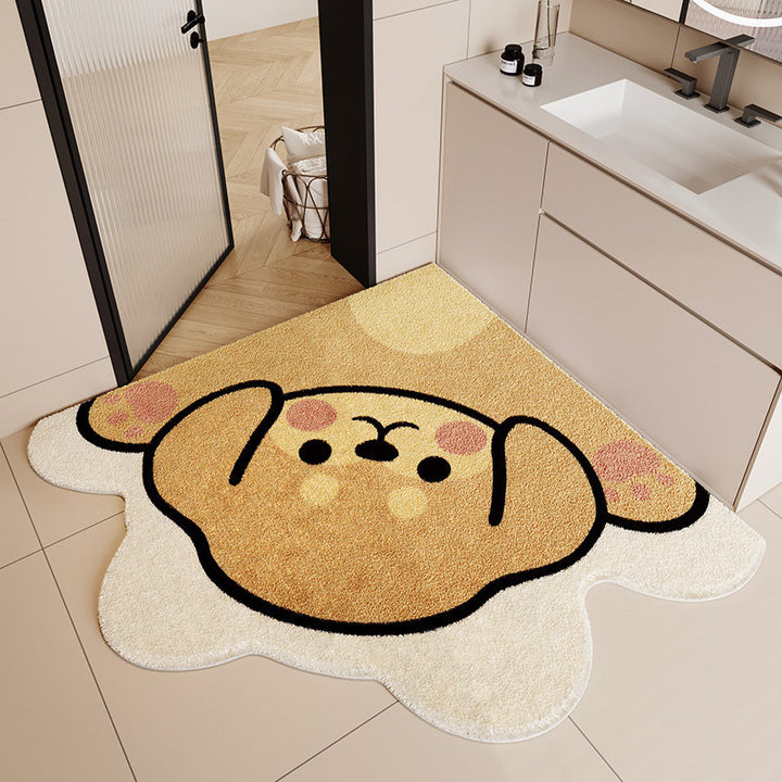 Cartoon Bunny-Shaped Bath Mat