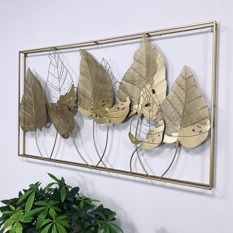Decorative Metal Leaf Wall Art Sculpture Kalsten 1789208555