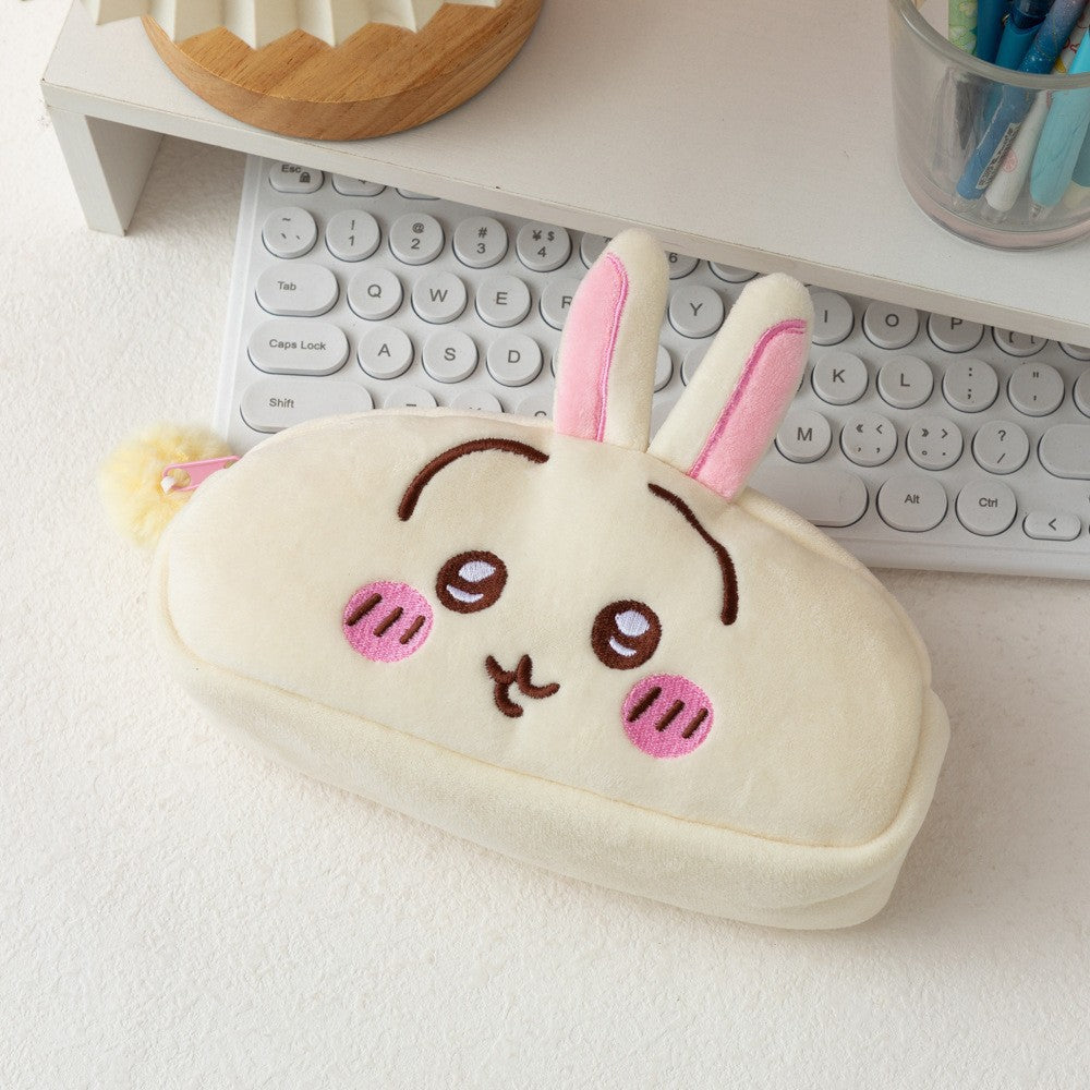 Plush Bunny-Shaped Pencil Case Kalsten