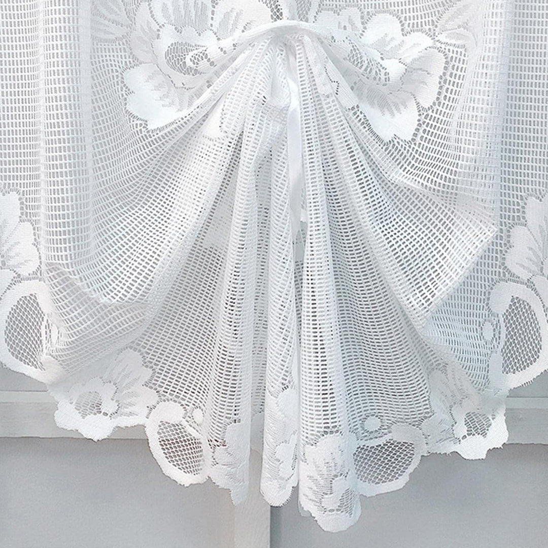 Elegant Floral Lace Window Curtains