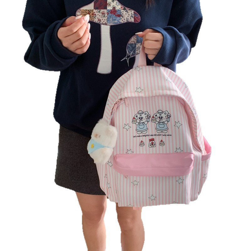 Backpack with Colorful Animal Design and Practical Compartments Kalsten