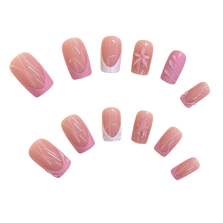 Elegant Floral Design Press-On Nail Set Kalsten