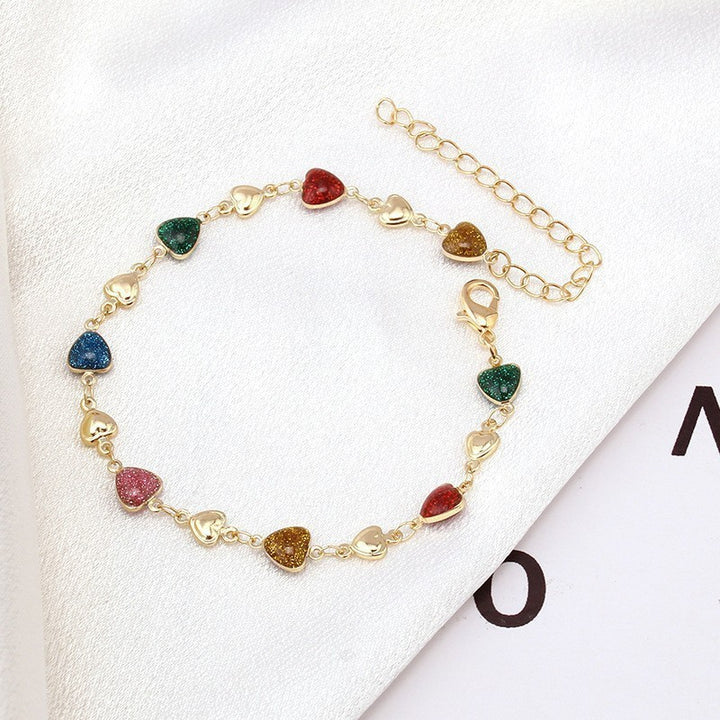 Butterfly and Daisy Charm Anklet Kalsten