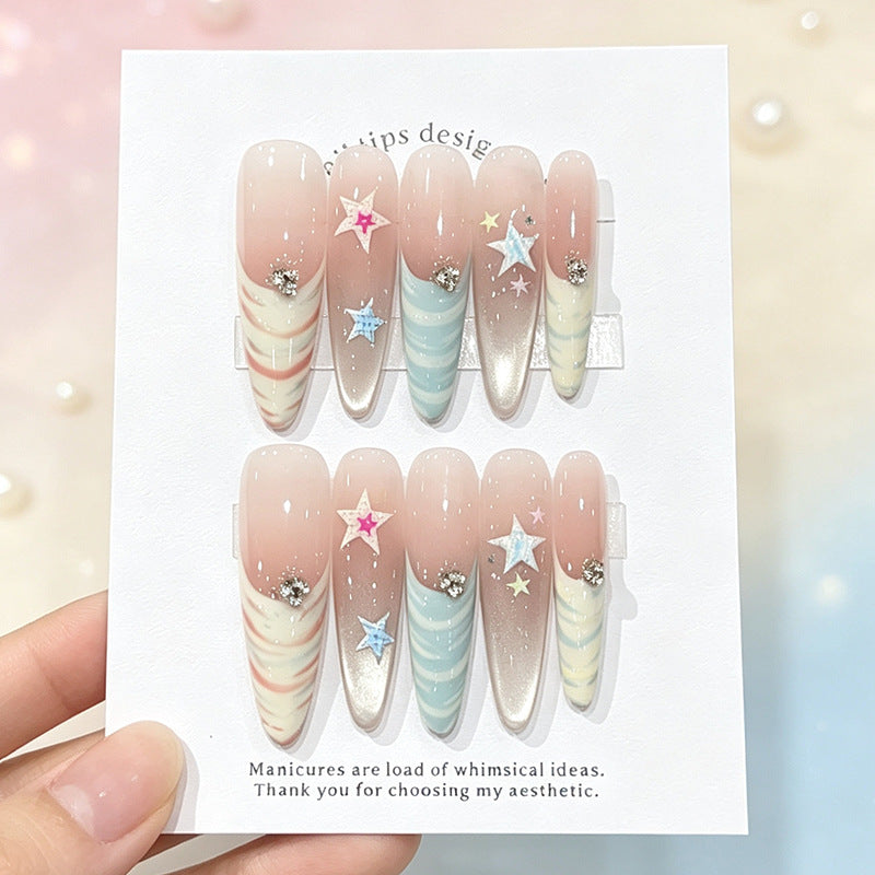 Whimsical Nail Art Press-On Set Kalsten