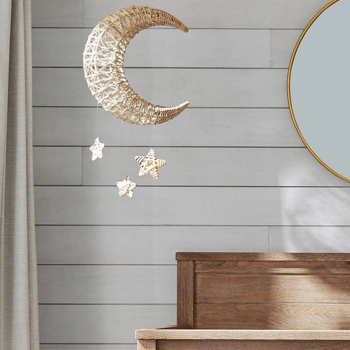 Stylish pendant light made of woven material Kalsten
