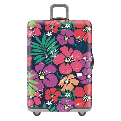 Tropical Leaf Print Hard Shell Luggage Kalsten