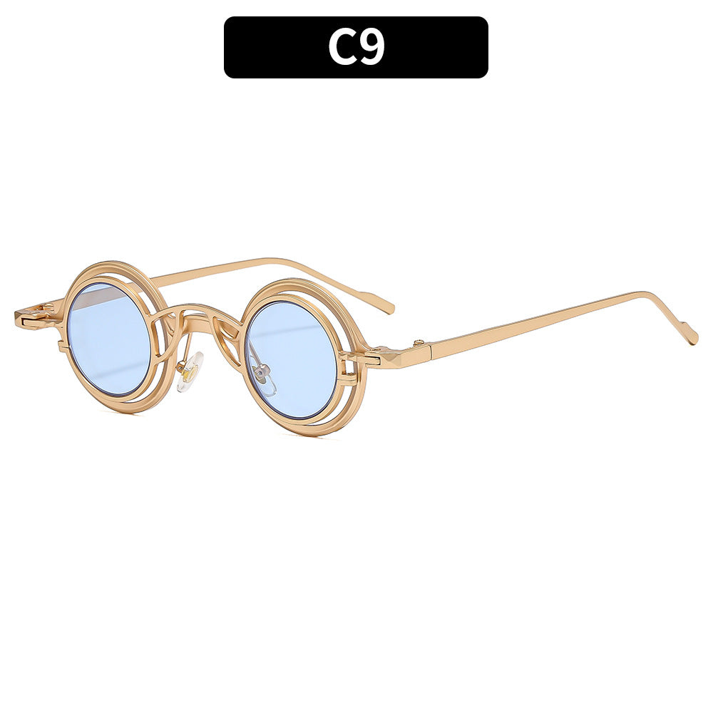 Circular Dual-Lens Sunglasses