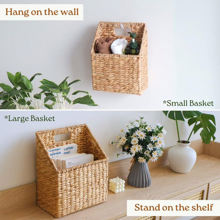 Decorative Woven Trash Bin Kalsten