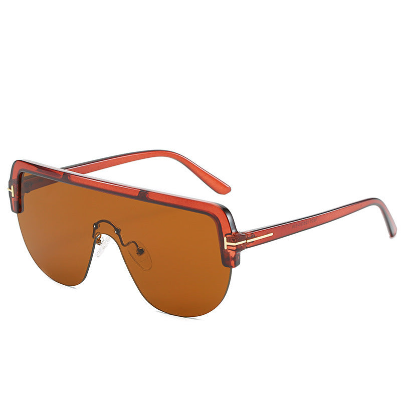Contemporary Full-Frame Shield Sunglasses Kalsten