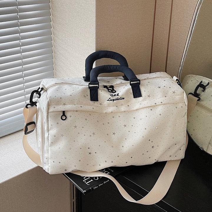 Stylish Star-Patterned Weekend Duffle Bag