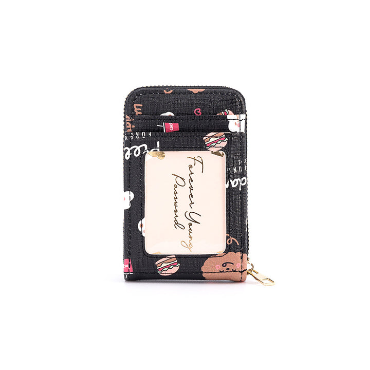 Compact RFID-Blocking Zippered Cardholder