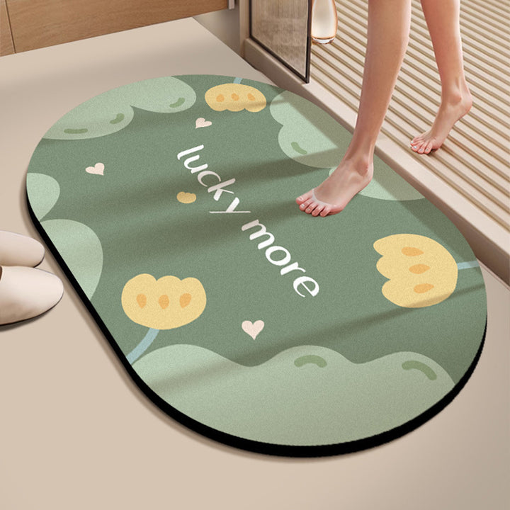 Absorbent Bathroom Floor Mat Kalsten