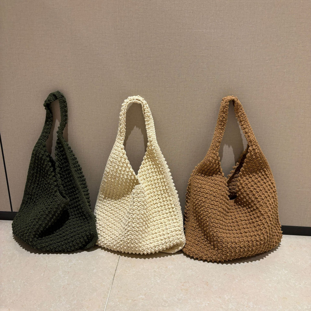 Hand-knotted everyday bag with structured surface Kalsten