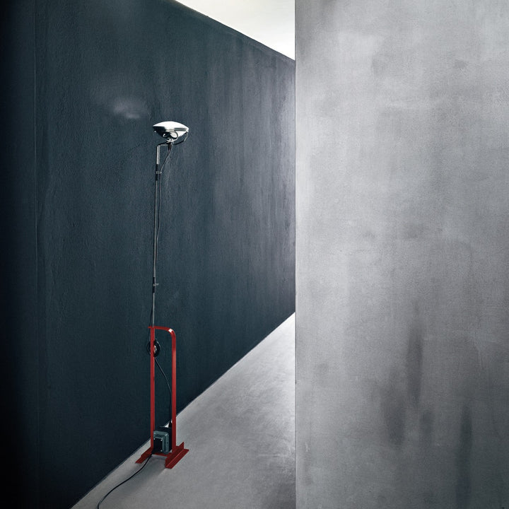 Industrial Floor Lamp with Adjustable Height