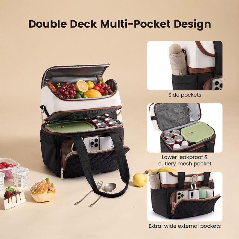 Elegant cooler bag with practical drink holder Kalsten