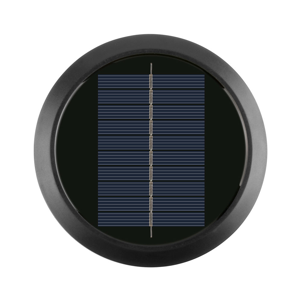 Round Solar Wall Lamp With Quad-Beam LED Decorative Outdoor Sconce And Weatherproof Housing Kalsten