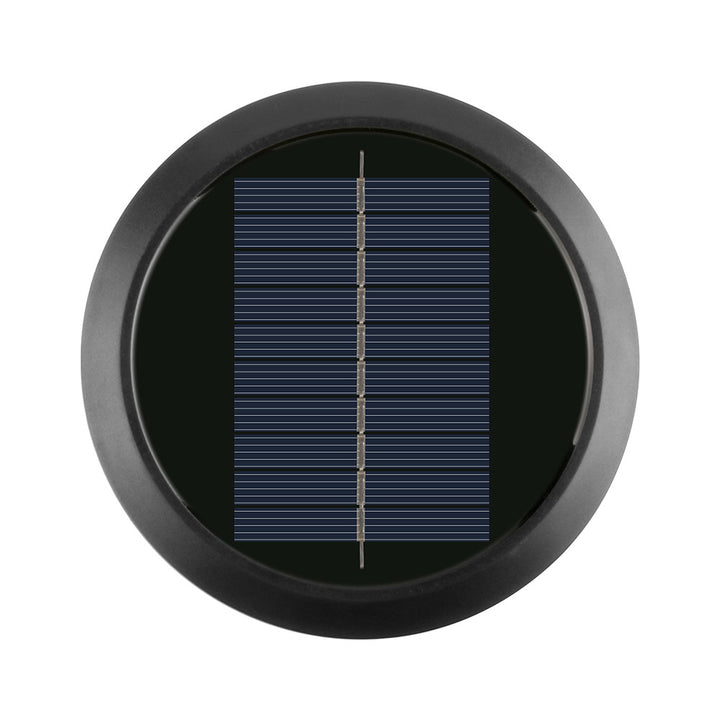 Round Solar Wall Lamp With Quad-Beam LED Decorative Outdoor Sconce And Weatherproof Housing Kalsten