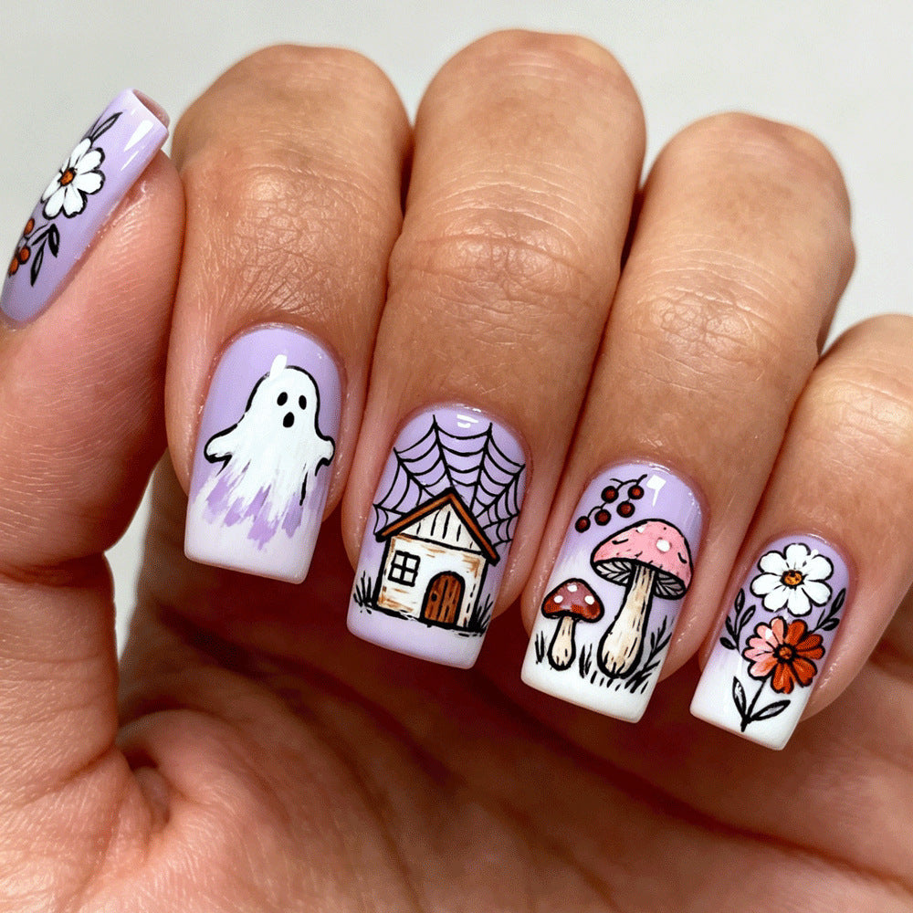 Artificial nails in Halloween design Kalsten