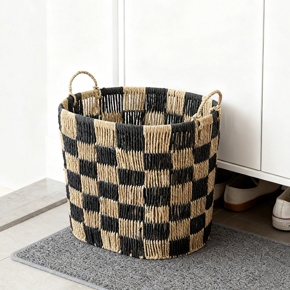 Stylish storage basket with handles Kalsten