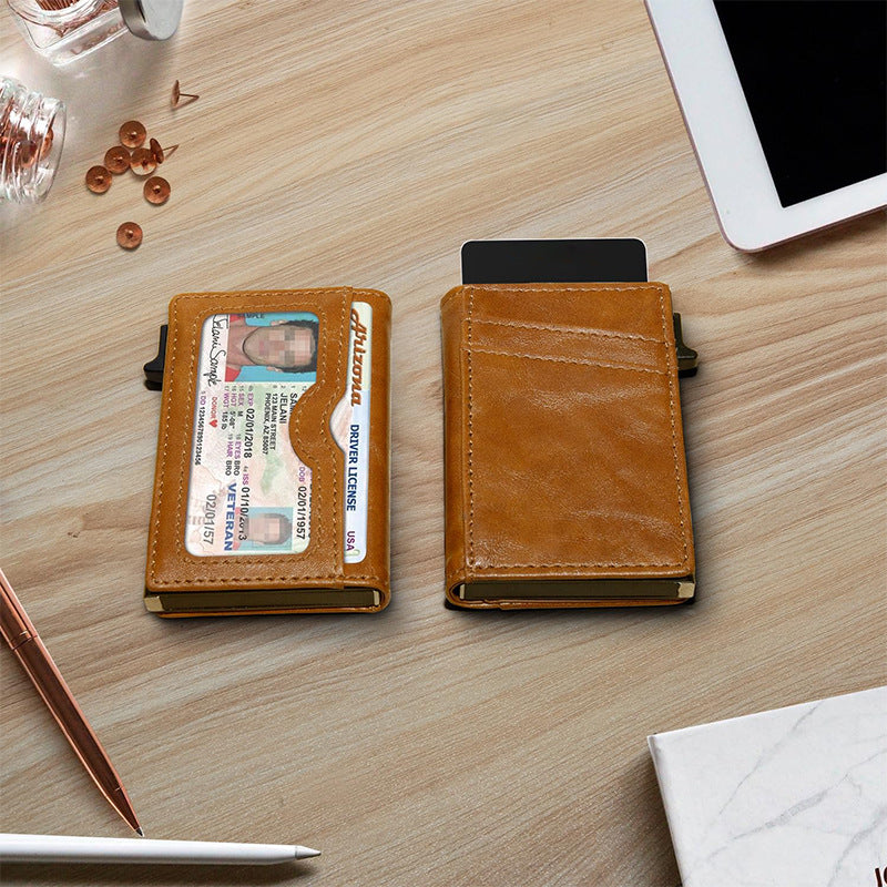 RFID-Blocking Slim Leather Cardholder Kalsten
