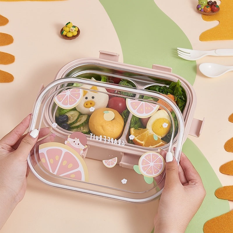 Fun-Themed Multi-Section Food Storage Container