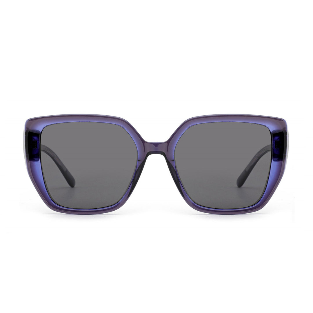 Women's sunglasses with fashionable, multifaceted frame and UV protection Kalsten
