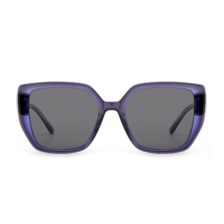 Women's sunglasses with fashionable, multifaceted frame and UV protection Kalsten