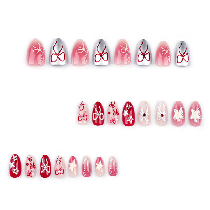 Artistic Nail Extensions with Festive Design Kalsten