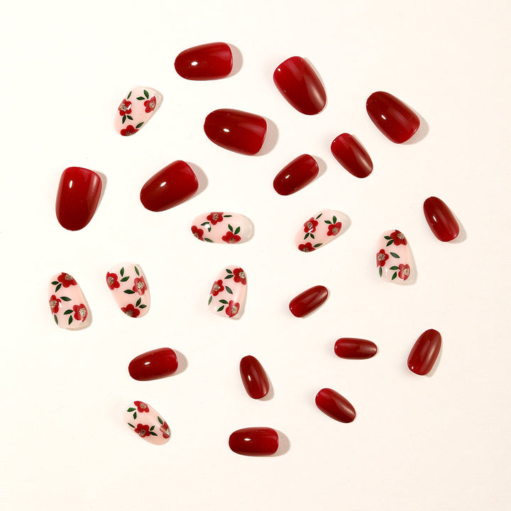 Floral Accent Nail Art Extensions Kalsten