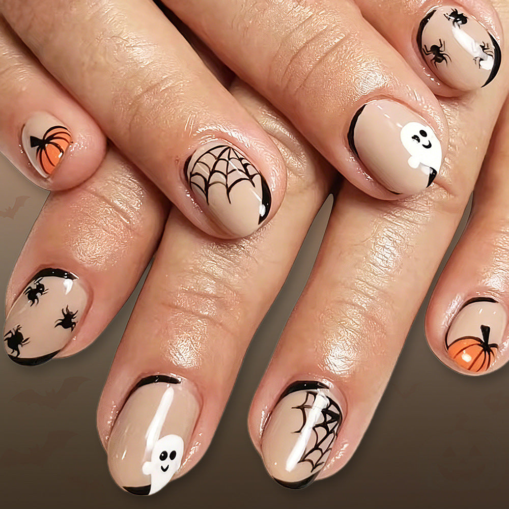 Halloween-Themed Nail Art Design Kalsten