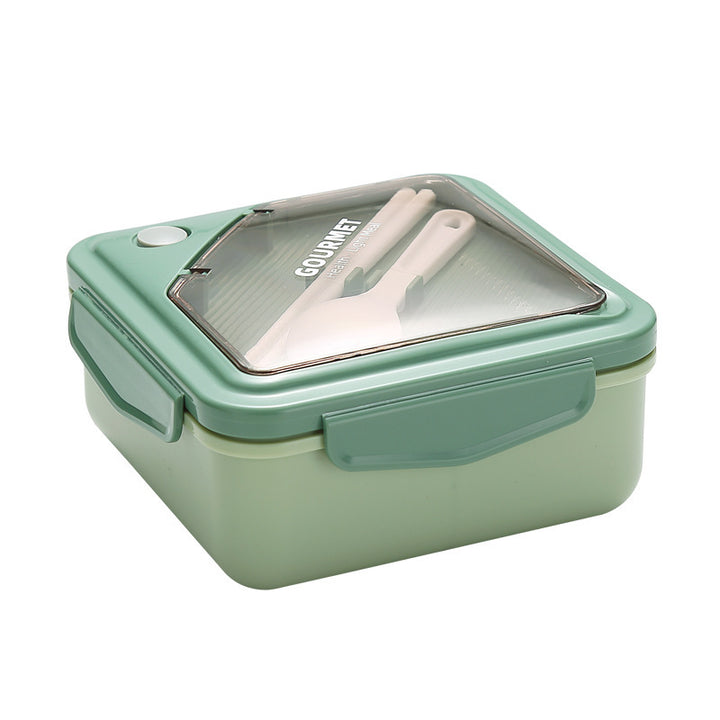 Multi-Functional Food Storage Container with Integrated Utensils