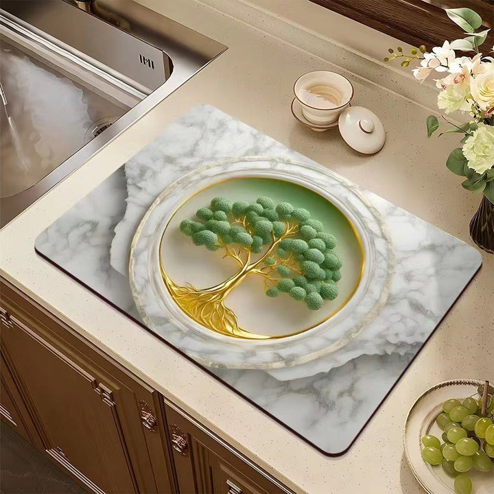 Artistic 3D Textured Kitchen Mat