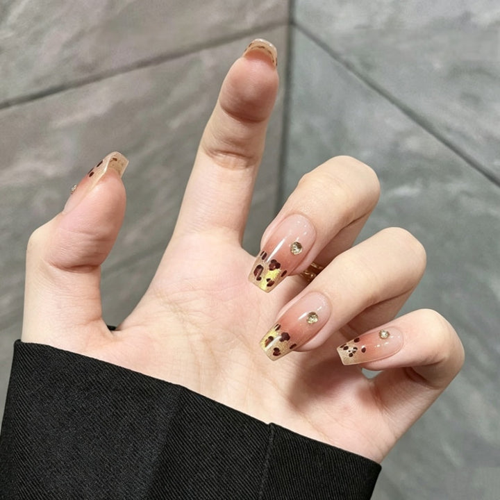 Artistic Ombre Press-On Nail Set with Glitter Accents Kalsten