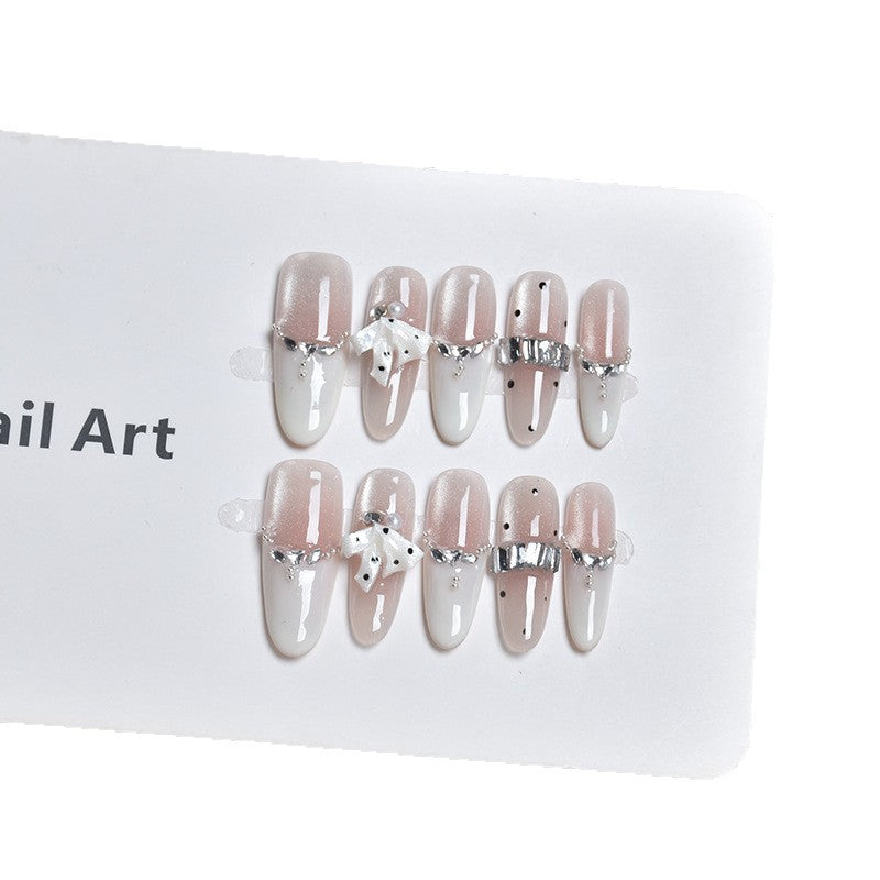 Glamorous Crystal-Embellished Press-On Nail Extensions Kalsten