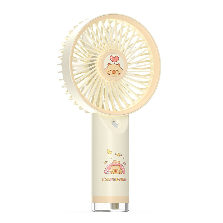 Women's portable hand fan with cute capybara design Kalsten
