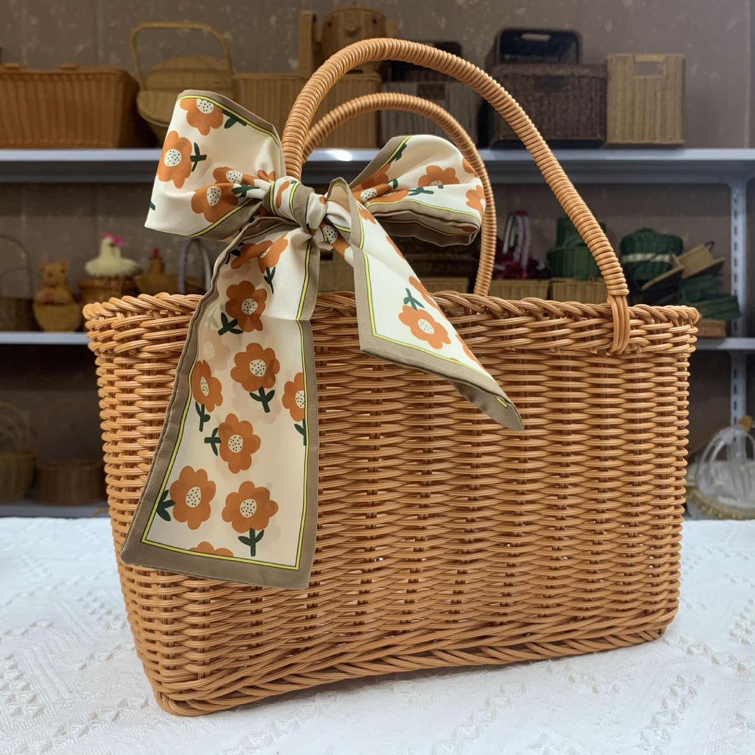 Natural Woven Market Basket Kalsten