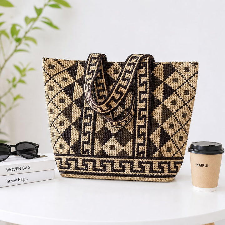Fashionable and Practical Wicker Bag Kalsten