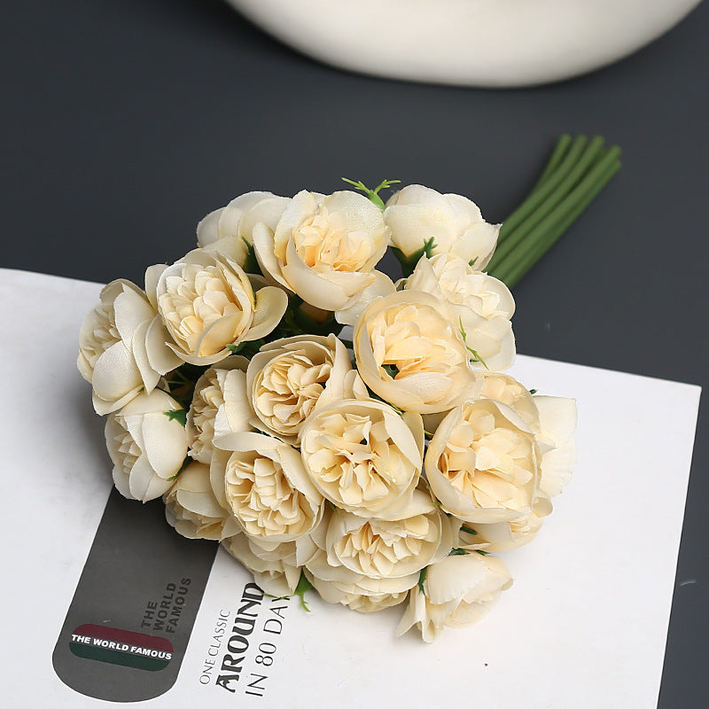 Realistic Faux Flower Bouquet