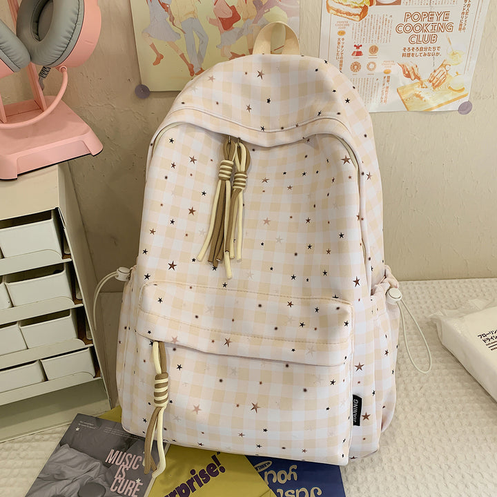 Cute Star-Embellished Daily Backpack Kalsten