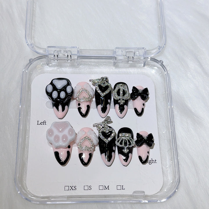 Decorative Press-On Nail Art Tips Set