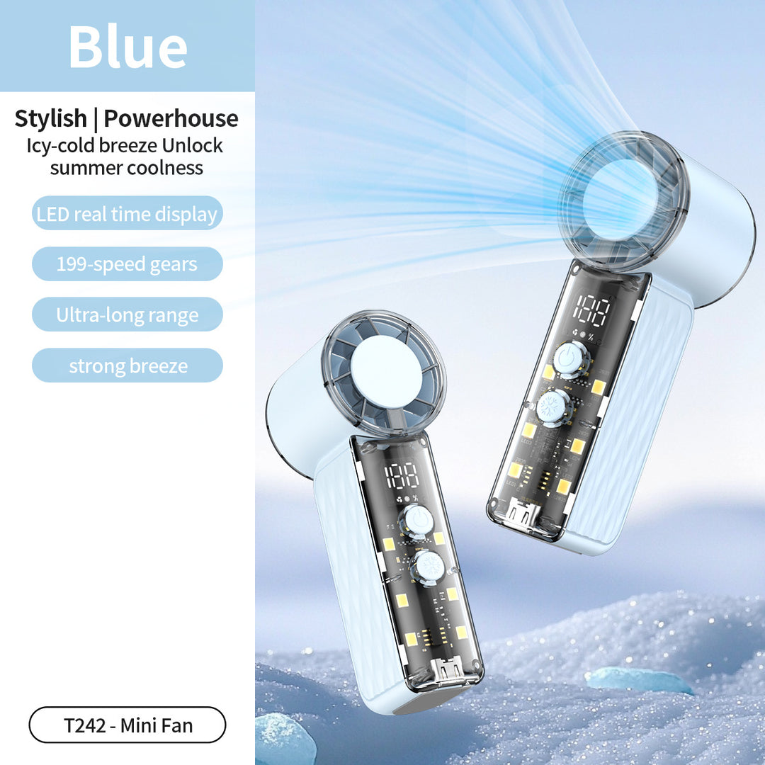 Unisex High-Performance Rechargeable Desktop Fan Kalsten