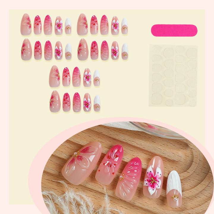 Artistic Floral Press-On Nails kalsten 1788495873