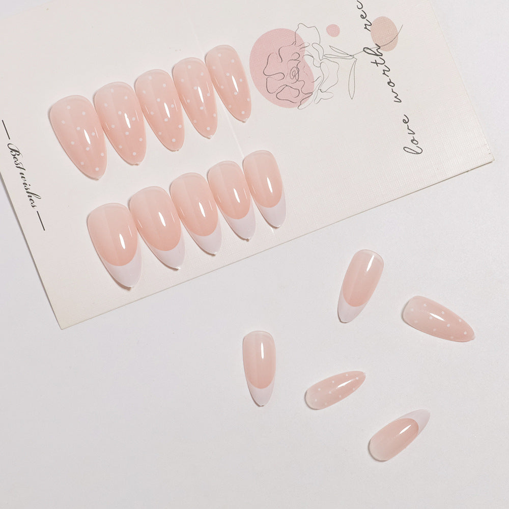Artistic French Tip Press-On Nail Set Kalsten
