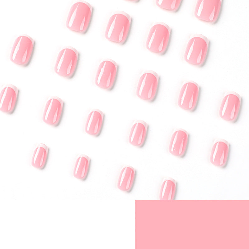 Artful nail extensions with classic French design Kalsten