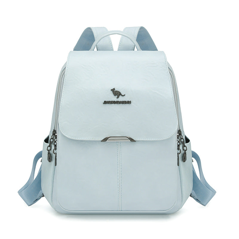 Durable Multi-Functional Leather Backpack Kalsten